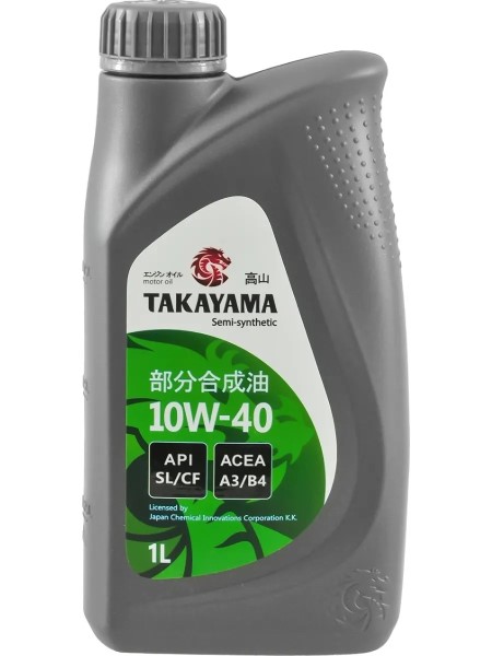 Масло моторное TAKAYAMA SAE 10W-40, API SN/CF 1л (пластик канистра)