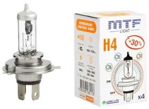 Лампа MTF H4-12-60/55 +30% Standard Long Life x4