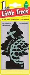 Освежитель (ароматизатор) подвесной картон Car Freshener елочка Blackberry Clove ежевика с гвоздикой (144)