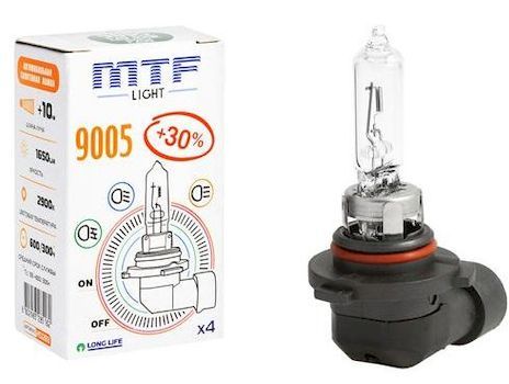 Лампа MTF HB3-12-65 +30% (9005) Standard Long Life x4
