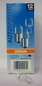 Лампа Osram 12V W16W бесцок.