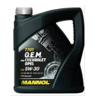 Масло моторное MANNOL O.E.M. 7701 Chevrolet Opel 5W30 4л. синт. (бенз., диз.)
