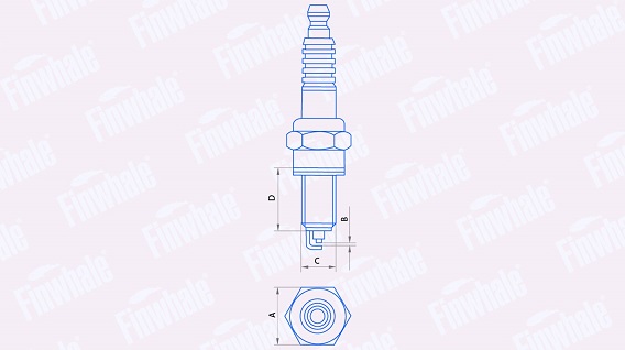 Свеча FINWHALE Hyundai Creta, Elantra V-VI, Santa Fe II, Tucson, Kia Sportage III-IV, Optima (JF) иридиевая