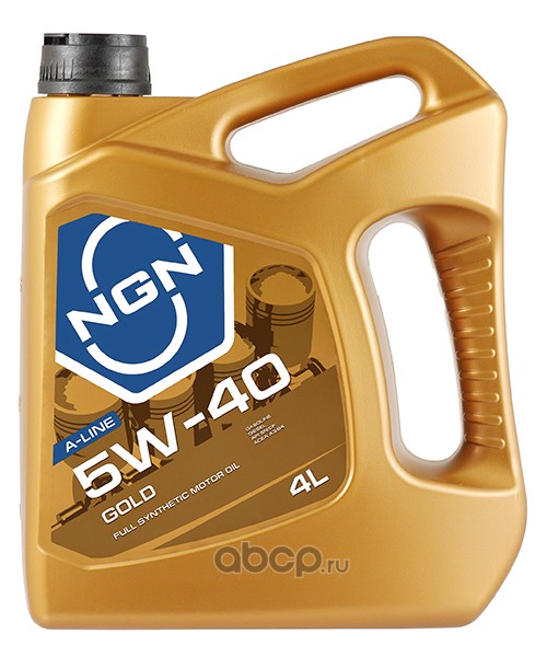 Масло моторное NGN 5W-40 SN/CF GOLD 4л