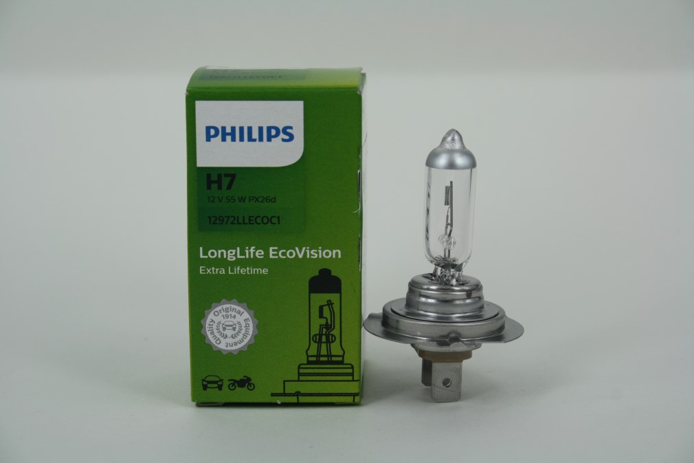 Лампа PHILIPS H7-12-55 LONG LIFE ECO VISION (Картонная упаковка 1 шт.)