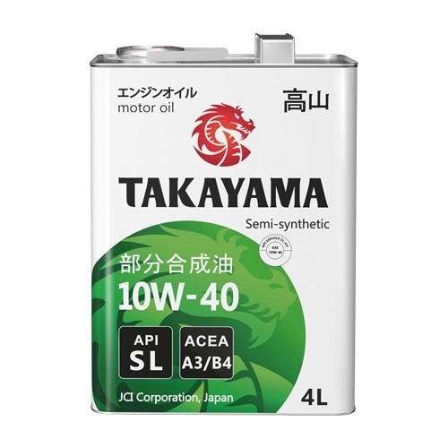 Масло моторное TAKAYAMA Safetec SAE 10W-40 API SL, ACEA A3/B4 4л п/синт.  жесть