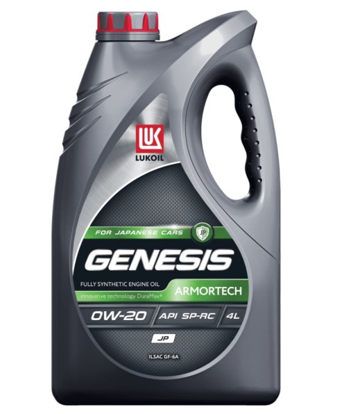 Масло Лукойл GENESIS ARMORTECH JP 0W-20 SN/SN-RC ILSAC GF-5  кан. 4л. синт.