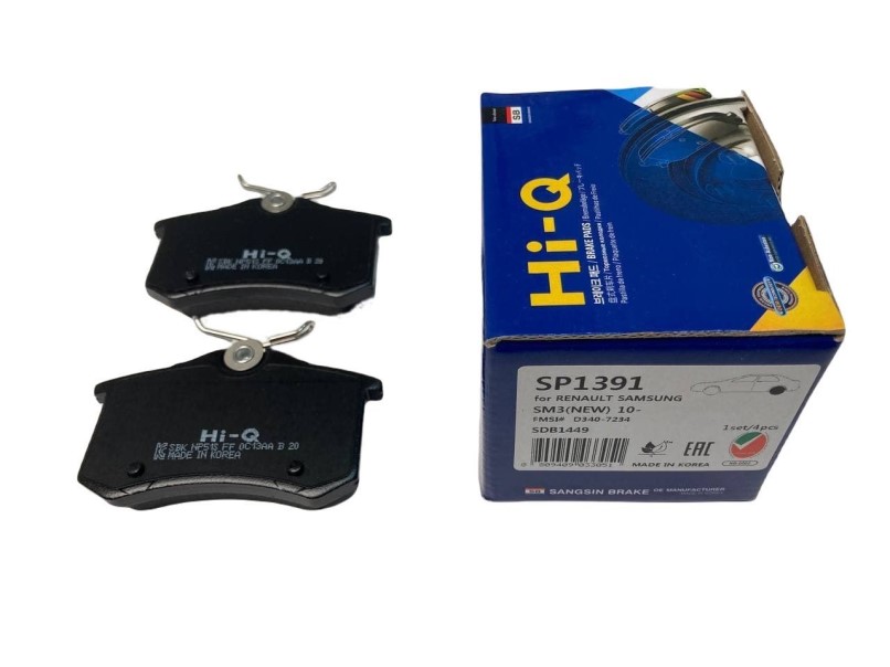 Колодки тормозные Renault Fluence Megane II/III Skoda Rapid Octavia Volkswagen Polo задн. /дисковые/