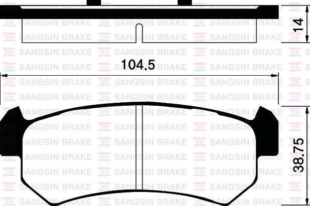 Колодки тормозные Chevrolet: Lacetti 02-, OPTRA 04-06 Daewoo: Lacetti 04-, NUBIRA 97- SUZUKI: FORENZA 04-06 задние