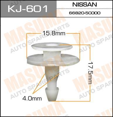 Пистон (клипса крепежная пласт.) KJ-601 (защелкивается в kj-431)