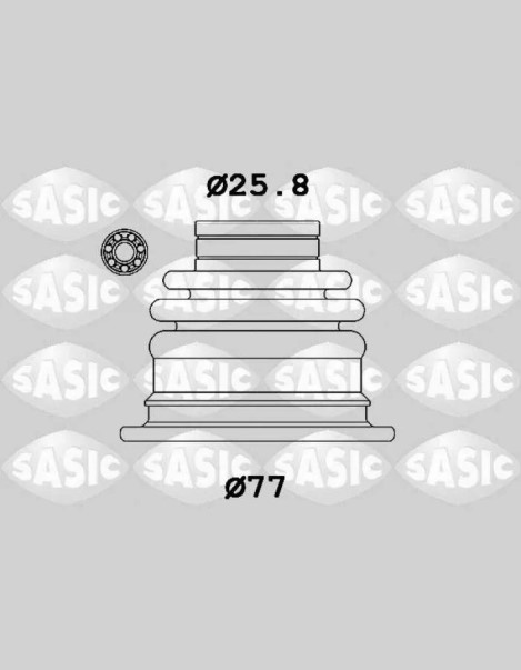 Пыльник ШРУС Renault Logan внутр. лев. /с подшипником + хомут/