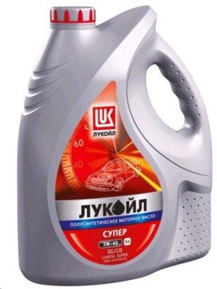 Масло моторное Лукойл СУПЕР  5W40 5л. п/синт.