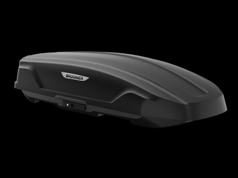 Автомобильный бокс Broomer Trekka 450л. матовый черный текстурный (СКОБА)