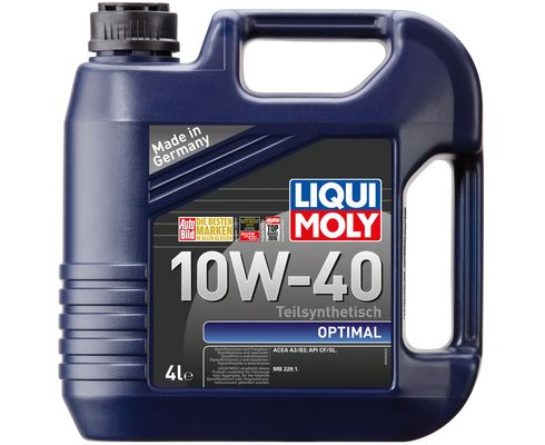 Масло моторное LIQUI MOLY OPTIMAL 10W40 4л. п/синт.  /SL/CF/