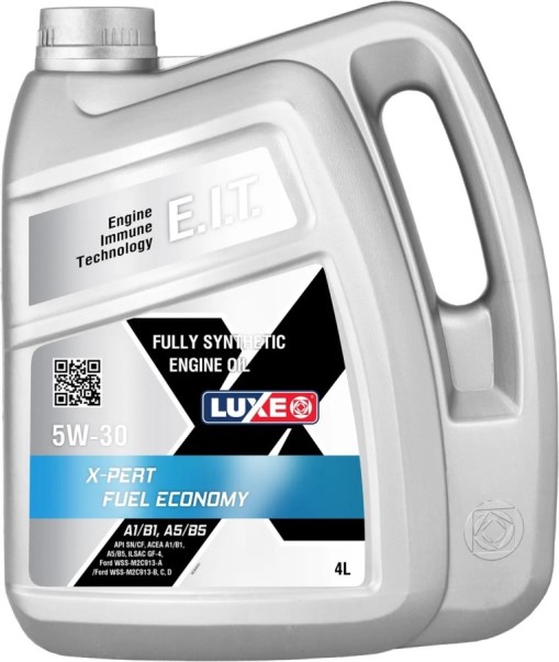 Масло моторное LUXE Premium X-PERT FUEL ECONOMY 5w-30 SN/CF, GF-4, A1/B1, A5/B5  синт. бенз./дизель (4л)