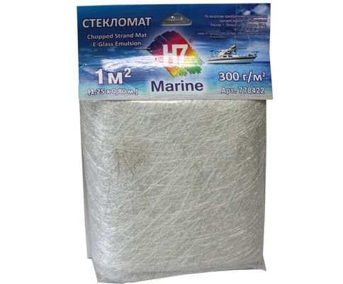 Стеклоткань 300гр/м2 целлофановый пакет 1 кв.м Marine