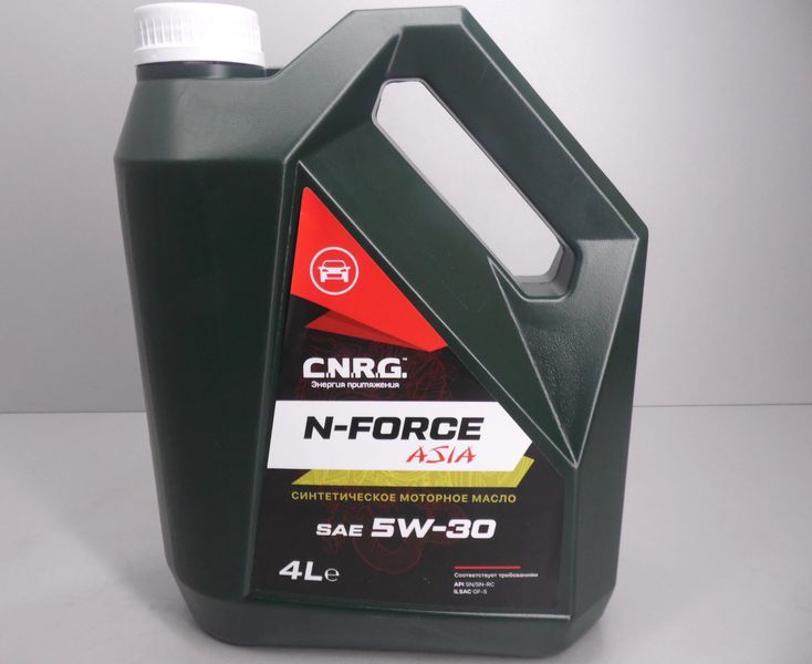 Масло моторное C.N.R.G. N-Force Asia 5W30 API SN/SN-RC, ILSAC GF-5 синт. (4л)