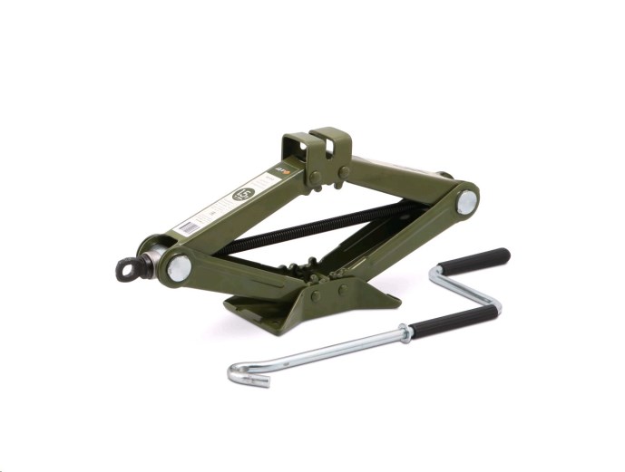 Домкрат ромбический 1,5т. высота подъема  95-390мм