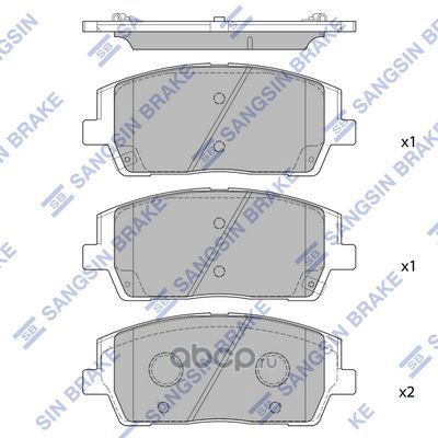 Колодки передние HYUNDAI PALISADE 1/19- SP4327