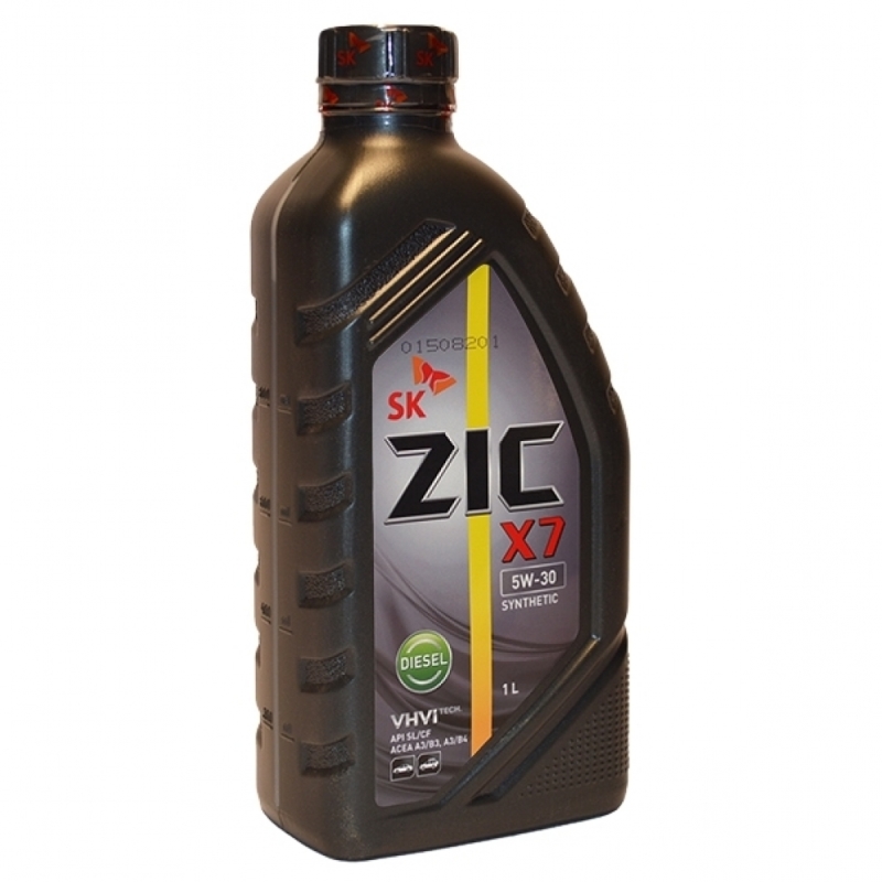 Масло дизельное ZIC X7 5W-30 Diesel ACEA A3/B3, A3/B4, API SL/CF синт. 1л.