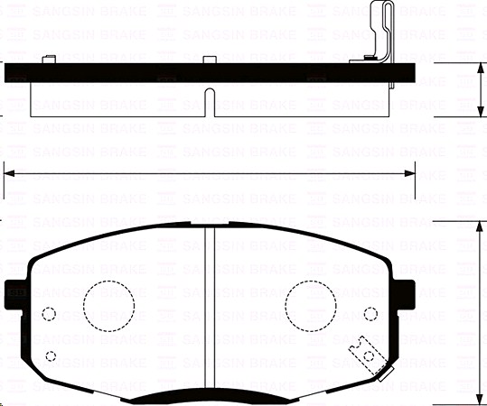 Колодки тормозные Hyundai i30 07=), Ceed 07=), Forte 08=) передние