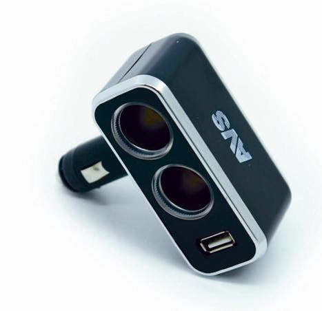 Прикуриватель-разветвитель на 2 гнезда с USB разъемом CS211U
