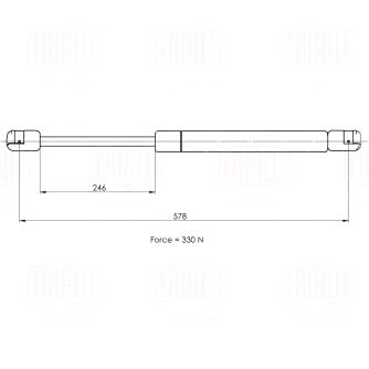 Амортизатор капота Renault Logan II 12--, Sandero II 14-- (упор)