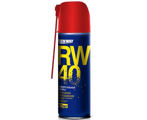 Смазка проникающая 450мл аэрозоль (новый распылитель) RW-40 (аналог wd-40) универсальная