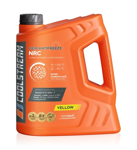 Антифриз Cool Stream Premium-40 5кг. (NRC) желтый Renault, Nissan