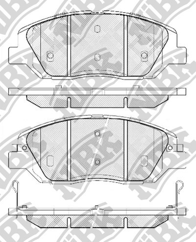 Колодки тормозные Hyundai Santa Fe 05-, Kia Sorento передние