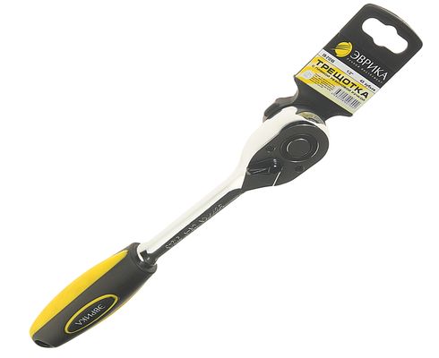 Ключ Вороток с трещеткой 1/2  45 зубцов с прямой резиновой ручкой