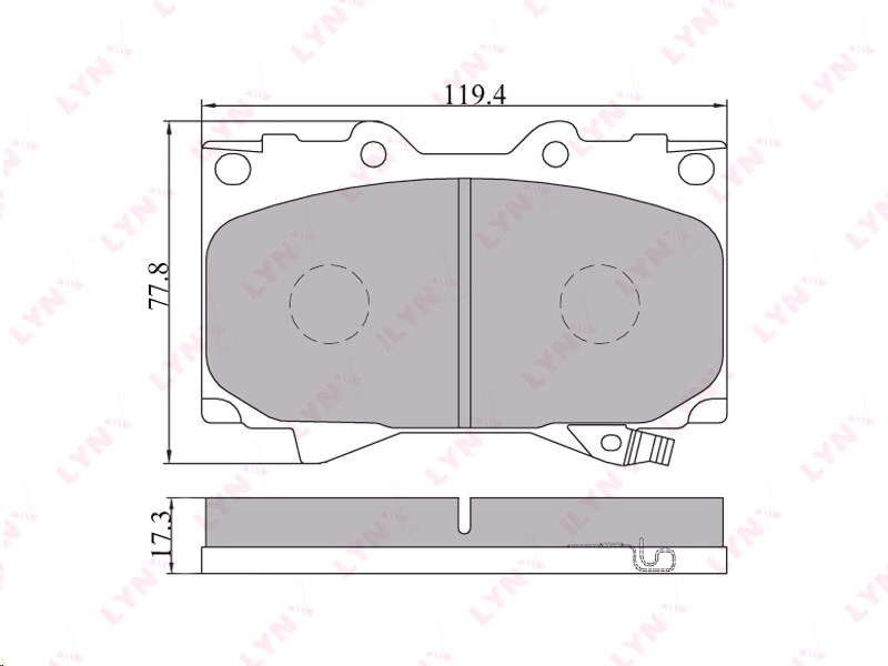 Колодки тормозные FR Toyota LAND CRUISER 100 98-