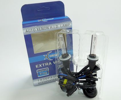КСЕНОН лампа H27 (88) 5000К KET Extra Vision + 30% Гарантия 1 год набор 2шт, XENITE