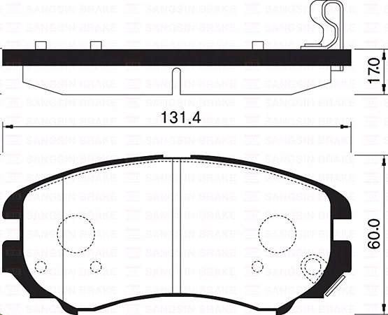 Колодки тормозные Hyundai SONATA 01=), TUCSON 04=), Kia MAGENTIS 02=), Sportage 04=), SOUL 08=) передние