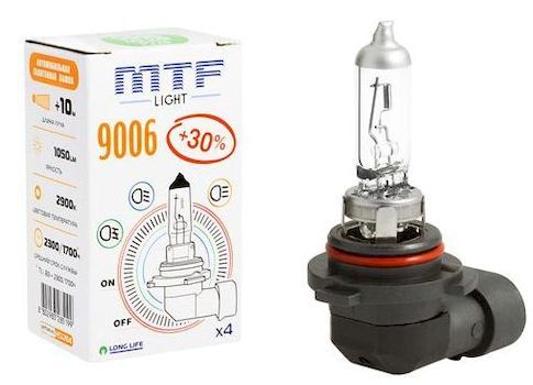 Лампа MTF HB4-12-55  +30% (9006)  Standard Long Life x4