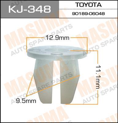 Пистон (клипса крепежная пласт.) KJ-348