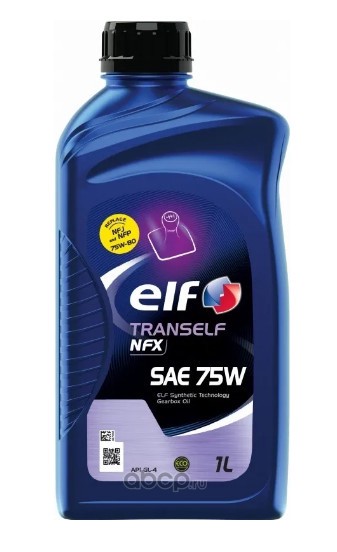 Масло трансм. GL-4 ELF TRANSELF NFX 75W 1л. синт.