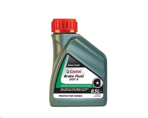 Жидкость тормозная CASTROL BRAKE FLUID DOT 4 (0.5л.)