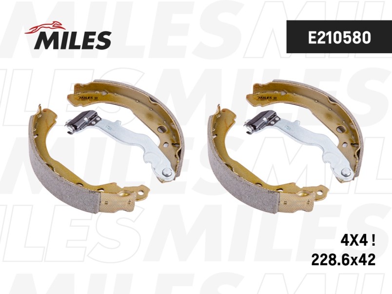 Колодки тормозные Renault Duster 4x4 задн. /барабанные/ 228x42 мм