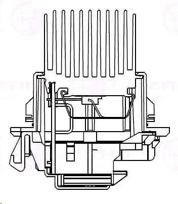 Резистор э/вент. отоп. для а/м Лада Vesta (15-)/Renault Logan II (12-) (LFR 0977)