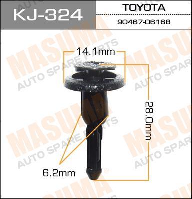 Пистон (клипса крепежная пласт.) KJ-324