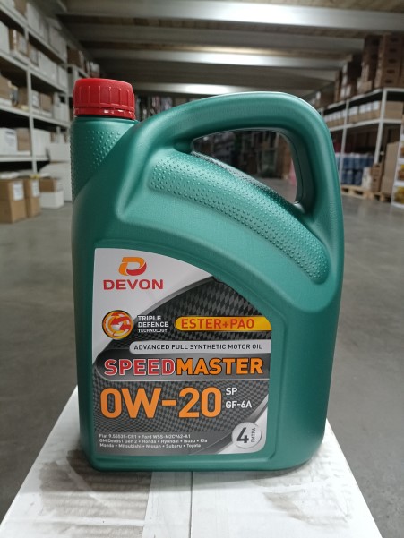 Масло моторное Девон Speed Master 0W20 SP GF-6А (4л.) синт. (бенз.)