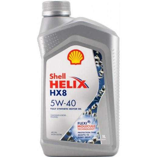 Масло моторное Shell Helix HX8 5W40 1л. серый синтетика