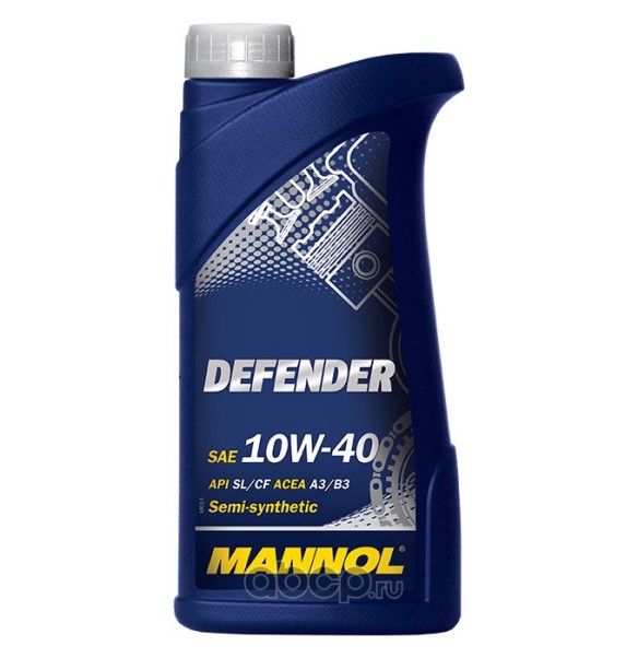 Масло моторное MANNOL Stahlsynt Defender 7507 10W40 1л. п/синт.