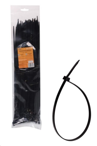 Хомут нейлон (стяжка) 400х4,8 мм черный =1шт=