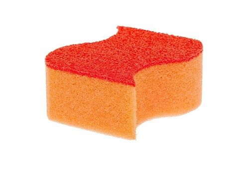 Губка для мойки с эластомером ВОЛНА