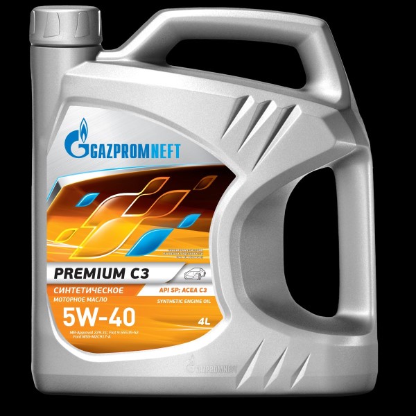 Масло моторное GAZPROMNEFT Premium C3  5W40  (синт)  API SP, ACEA C3 4л.
