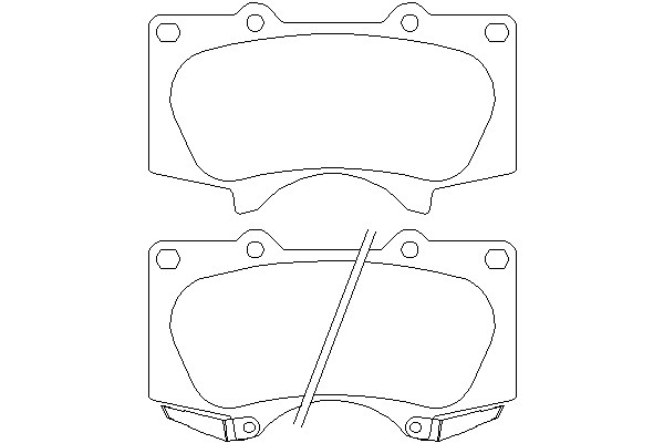 Колодки тормозные Toyota LANDCRUISER 2002=), Mitsubishi PAGERO IV 2007=) передние (24024 178 0 5)