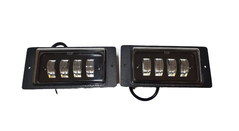 Фара п/туман. /2110, 2115/ 4 LED 18W 10-30V 174*84*58 белый, встраиваемая (2 шт)