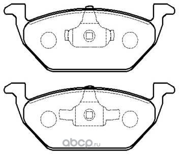 Колодки тормозные Audi A3 )03/VW G4/G5/Skoda OCTAVIA 1.4/1.6/1.9D передние